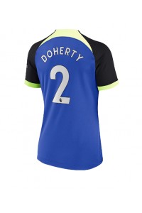 Tottenham Hotspur Matt Doherty #2 Fotballdrakt Borte Klær Dame 2022-23 Korte ermer